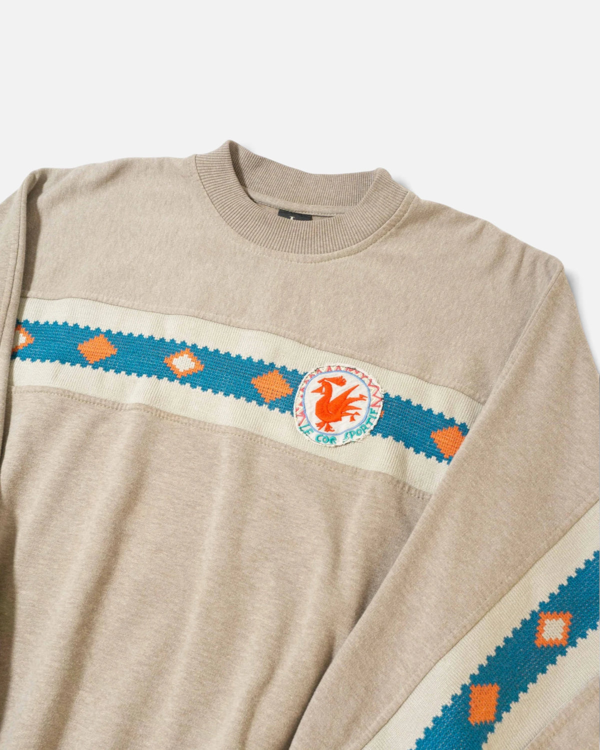 Sudadera Le Coq Sportif Azteca Vintage 90s — Talla L
