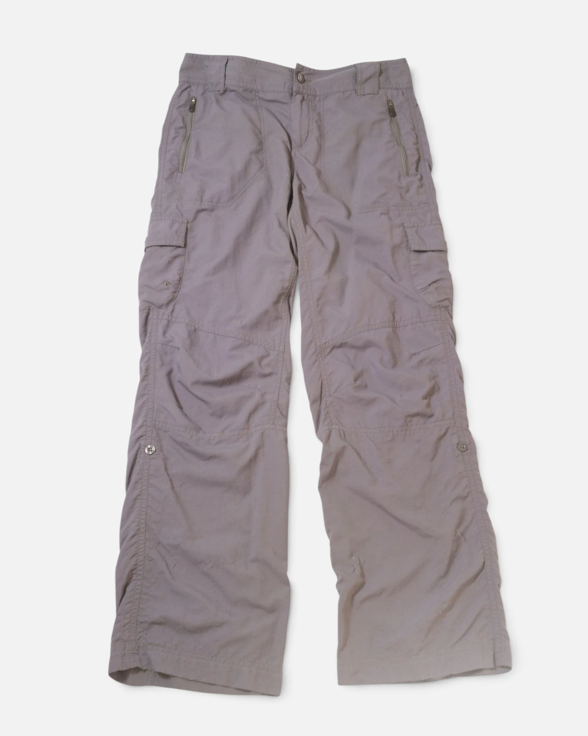 Pantalón Cargo Columbia Mujer Gris Técnico Vintage — Talla M
