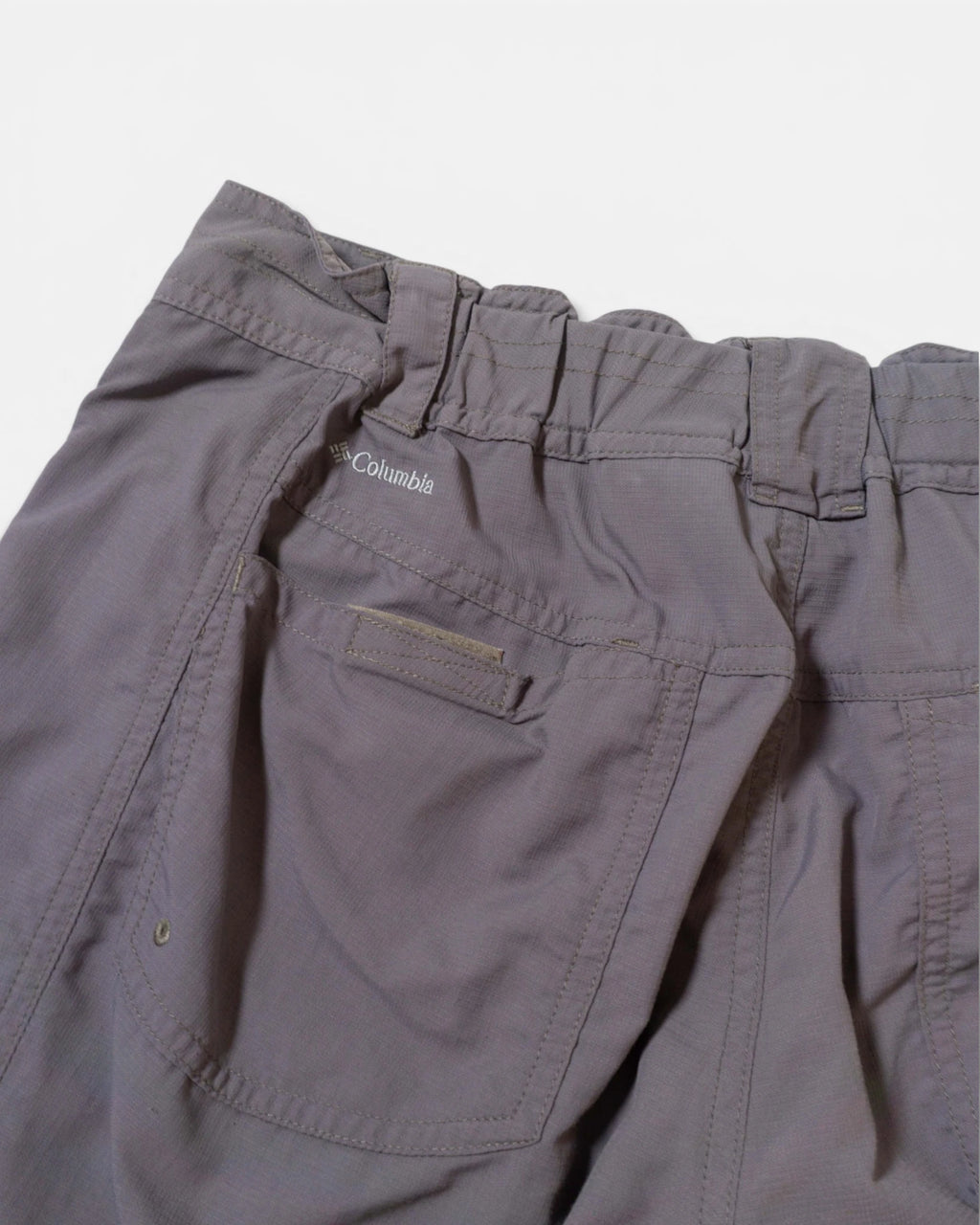 Pantalón Cargo Columbia Mujer Gris Técnico Vintage — Talla M
