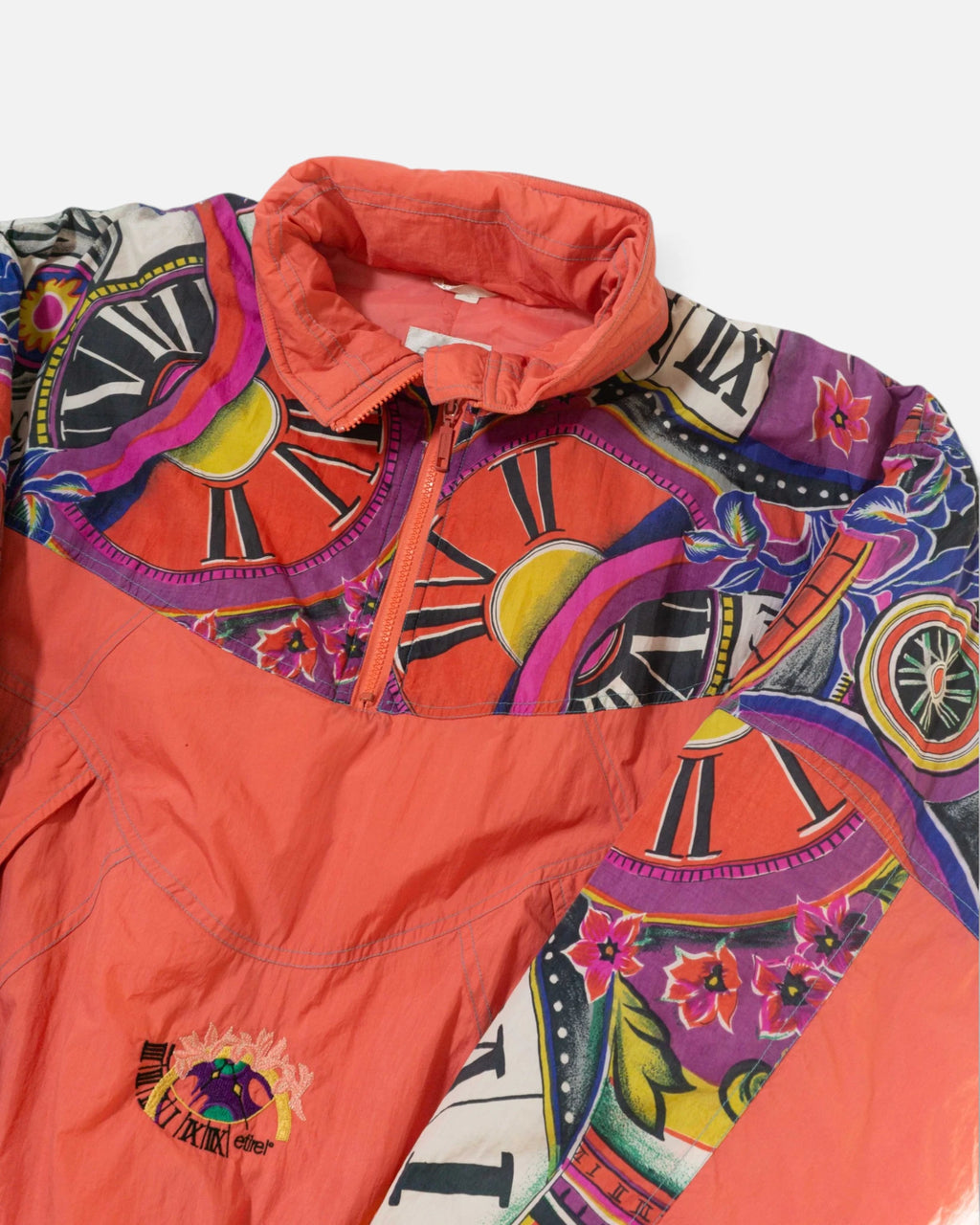 Abrigo Esquí Etirel Barroco Salmón Vintage 90s — Talla L