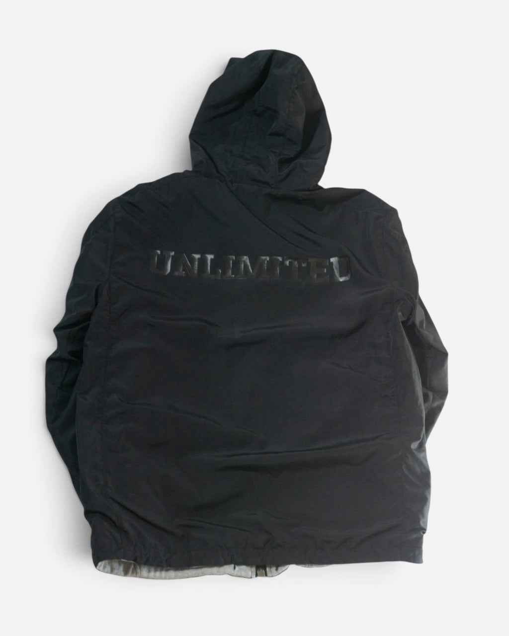 Chaqueta Ecko Unltd Reversible Negra Gris 00s — Talla L