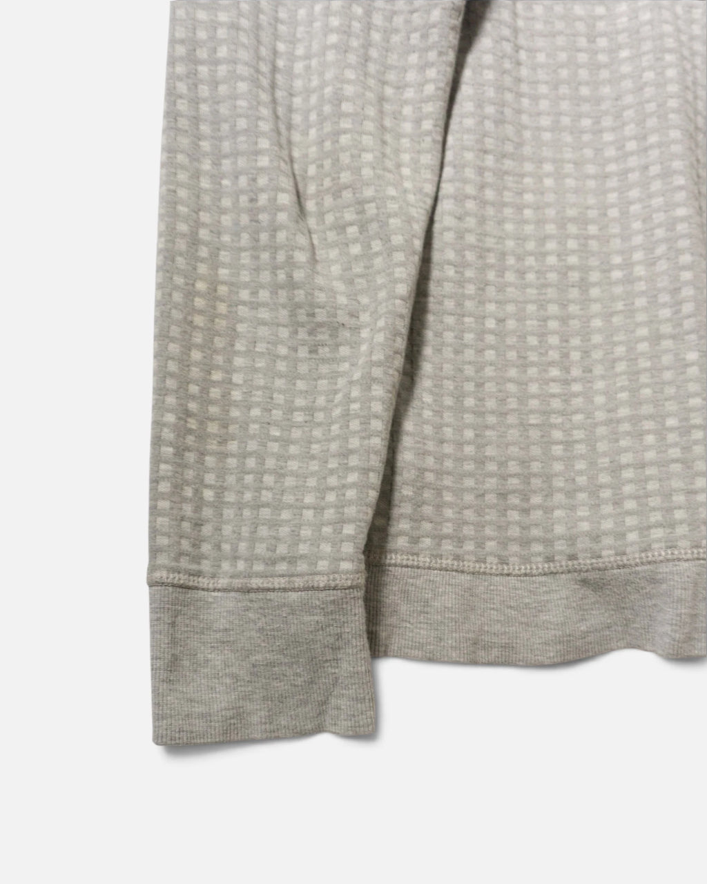 Sudadera Diesel Gofrada Gris Vintage 00s — Talla L (Mujer)