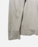 Sudadera Diesel Gofrada Gris Vintage 00s — Talla L (Mujer)