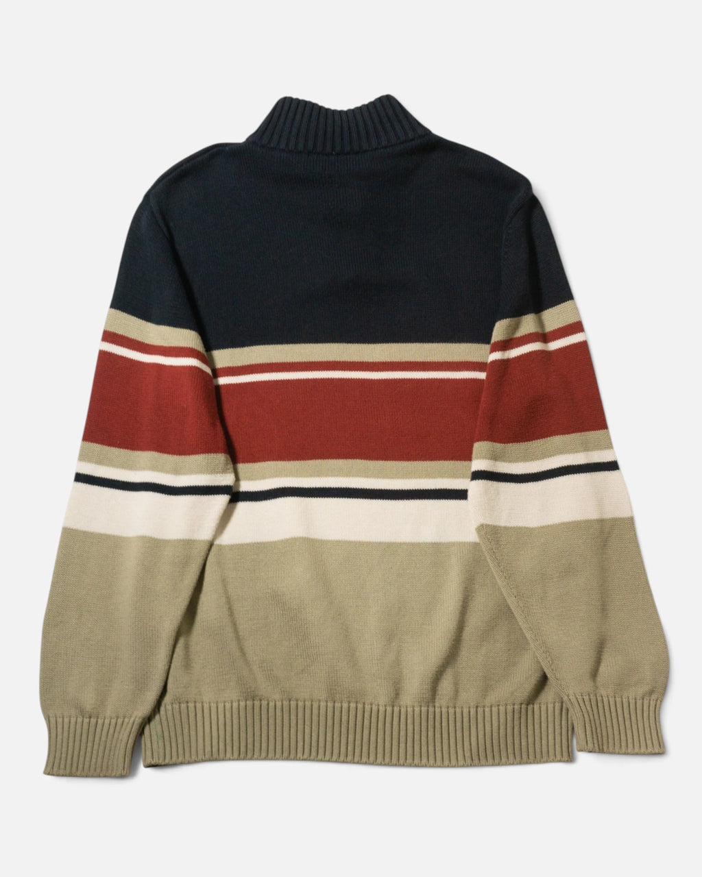 Jersey Lacoste Cremallera Rayas Vintage — Talla XL