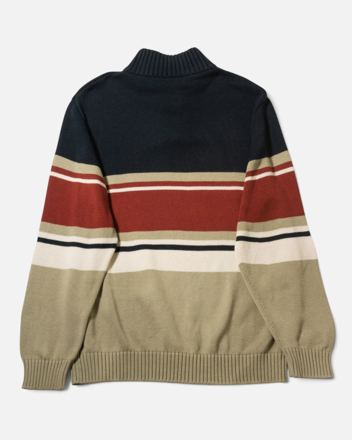 Jersey Lacoste Cremallera Rayas Vintage — Talla XL