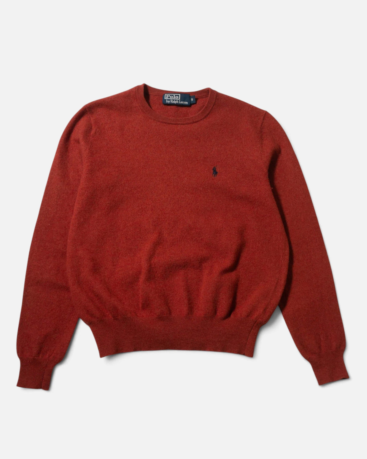 Jersey Ralph Lauren Rojo Lana Merino Vintage — Talla S (Mujer)