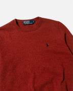 Jersey Ralph Lauren Rojo Lana Merino Vintage — Talla S (Mujer)