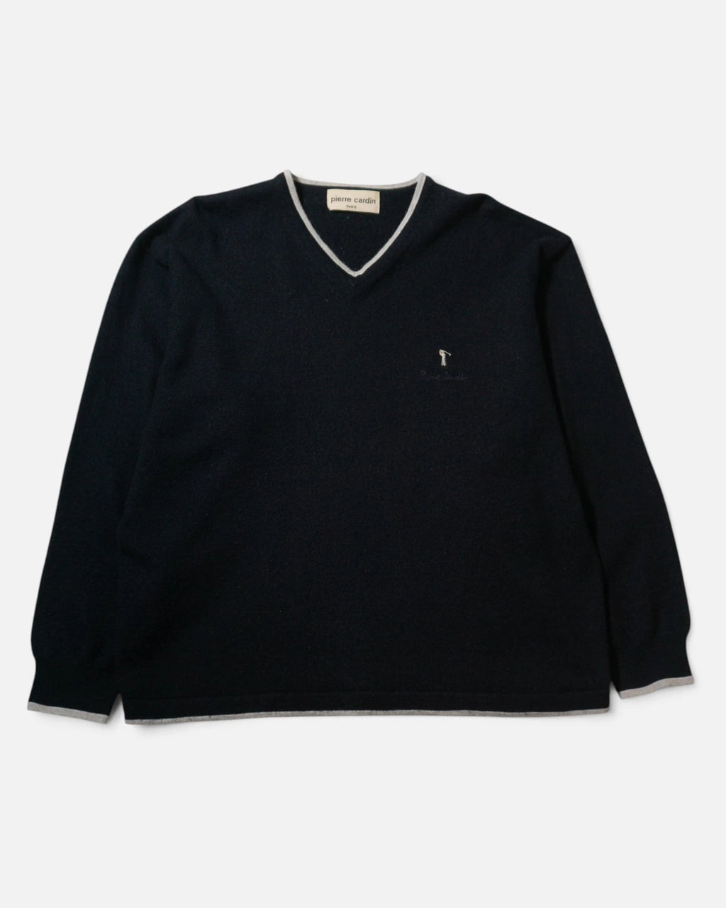 Jersey Pierre Cardin Azul Marino Vintage 90s — Talla S