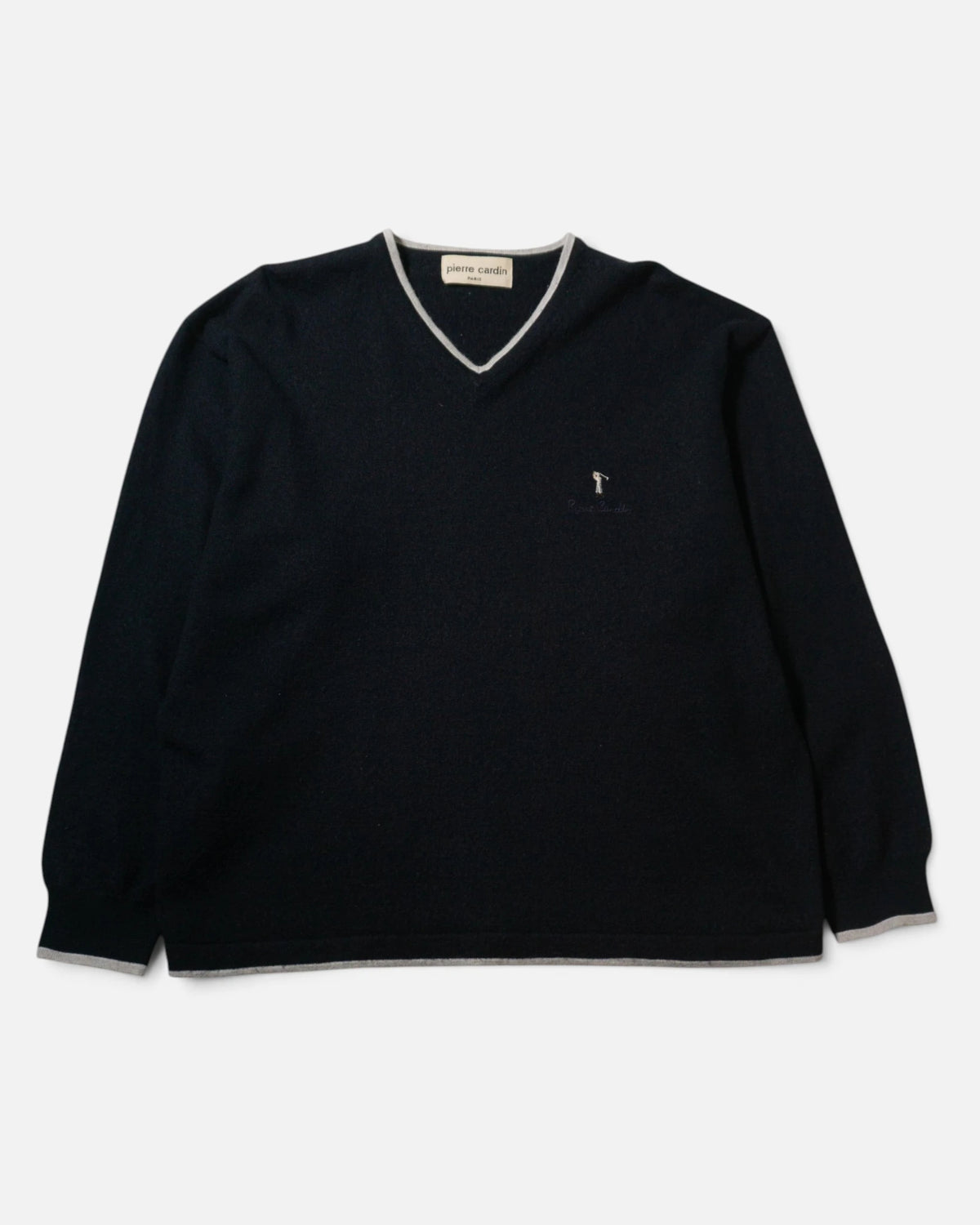 Jersey Pierre Cardin Azul Marino Vintage 90s — Talla S