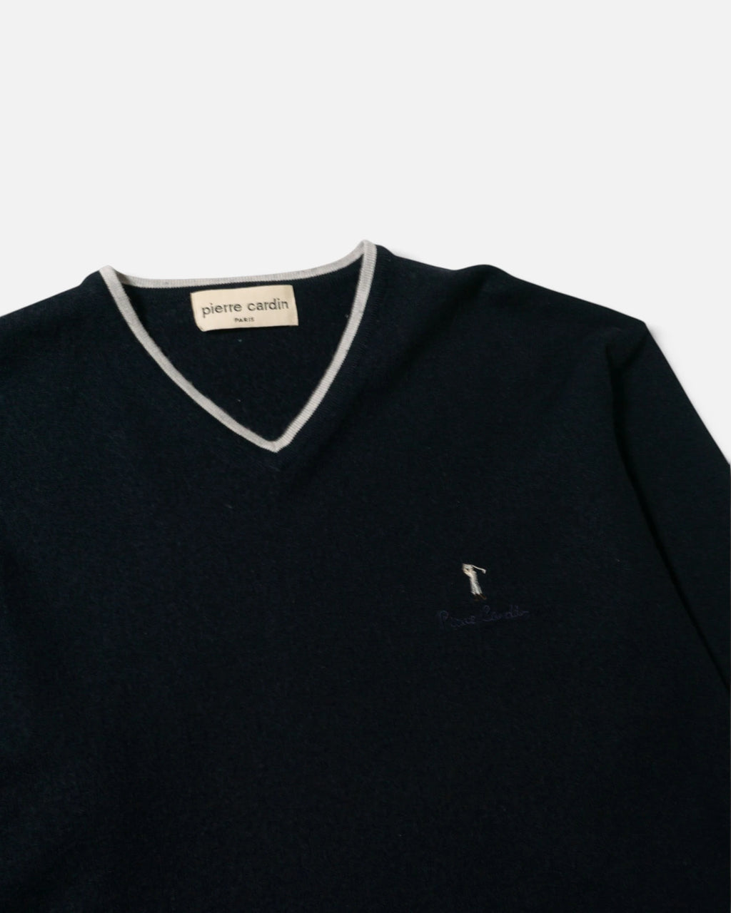 Jersey Pierre Cardin Azul Marino Vintage 90s — Talla S