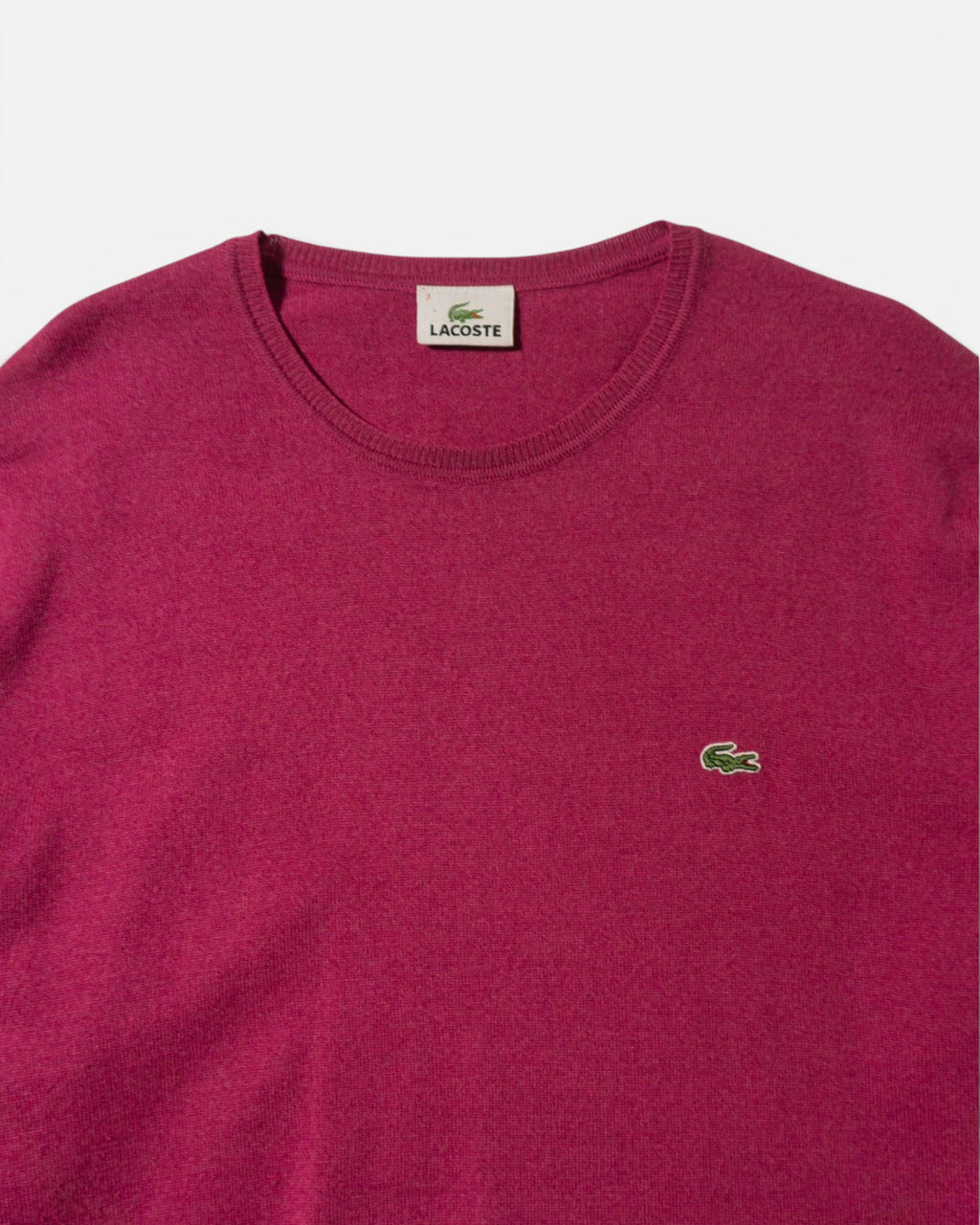 Jersey Lacoste Rosa Magenta Vintage 00s — Talla L