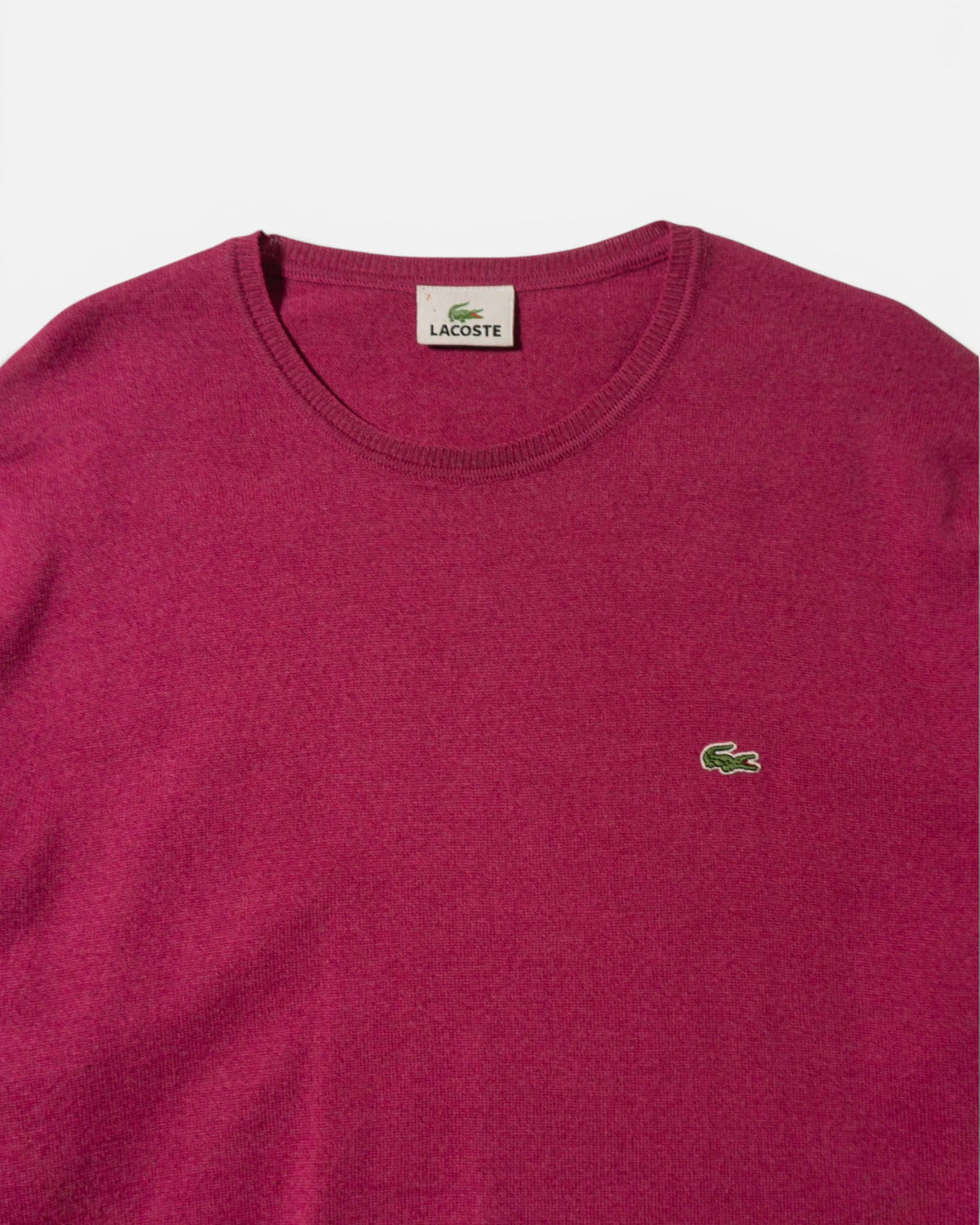 Jersey Lacoste Rosa Magenta Vintage 00s — Talla L