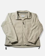 Chaqueta Polar Columbia Convert Beige Vintage — Talla XL