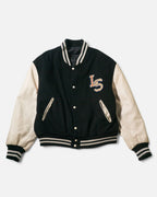 Chaqueta Varsity Levi's Lana Negra Vintage 90s — Talla XL