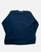 Sudadera Polar Adidas Azul Marino Vintage — Talla L