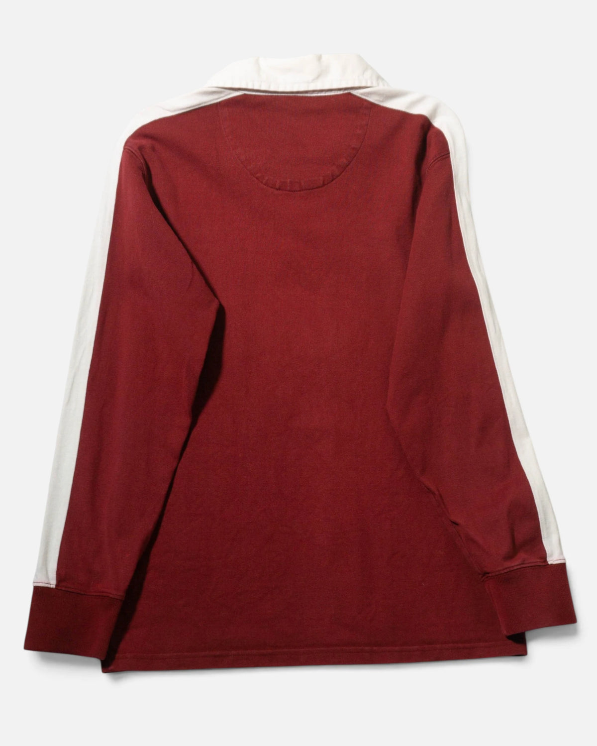 Polo Rugby Polo Sport Ralph Lauren Burdeos Vintage 90s — Talla L (Mujer)