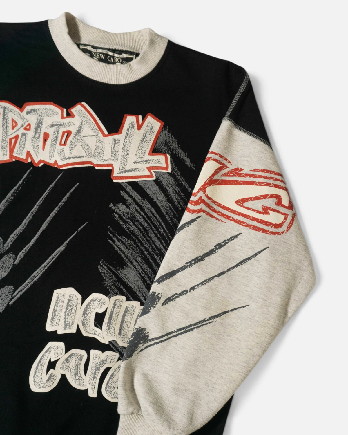 Sudadera New Caro Colorblock Vintage 90s — Talla M