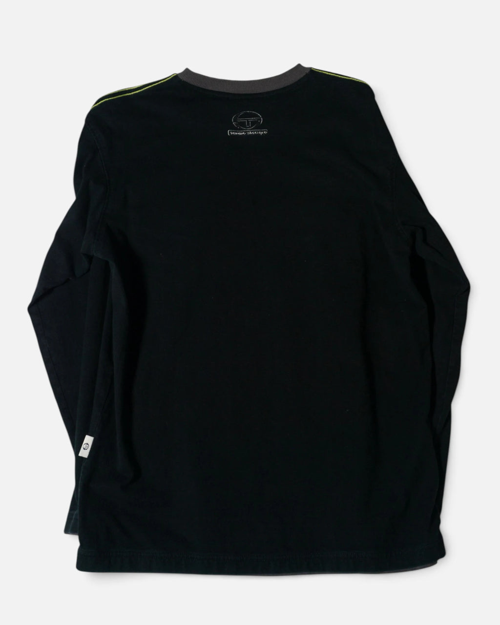 Camiseta Sergio Tacchini Negra Vintage 90s — Talla XL