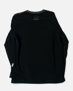 Camiseta Sergio Tacchini Negra Vintage 90s — Talla XL