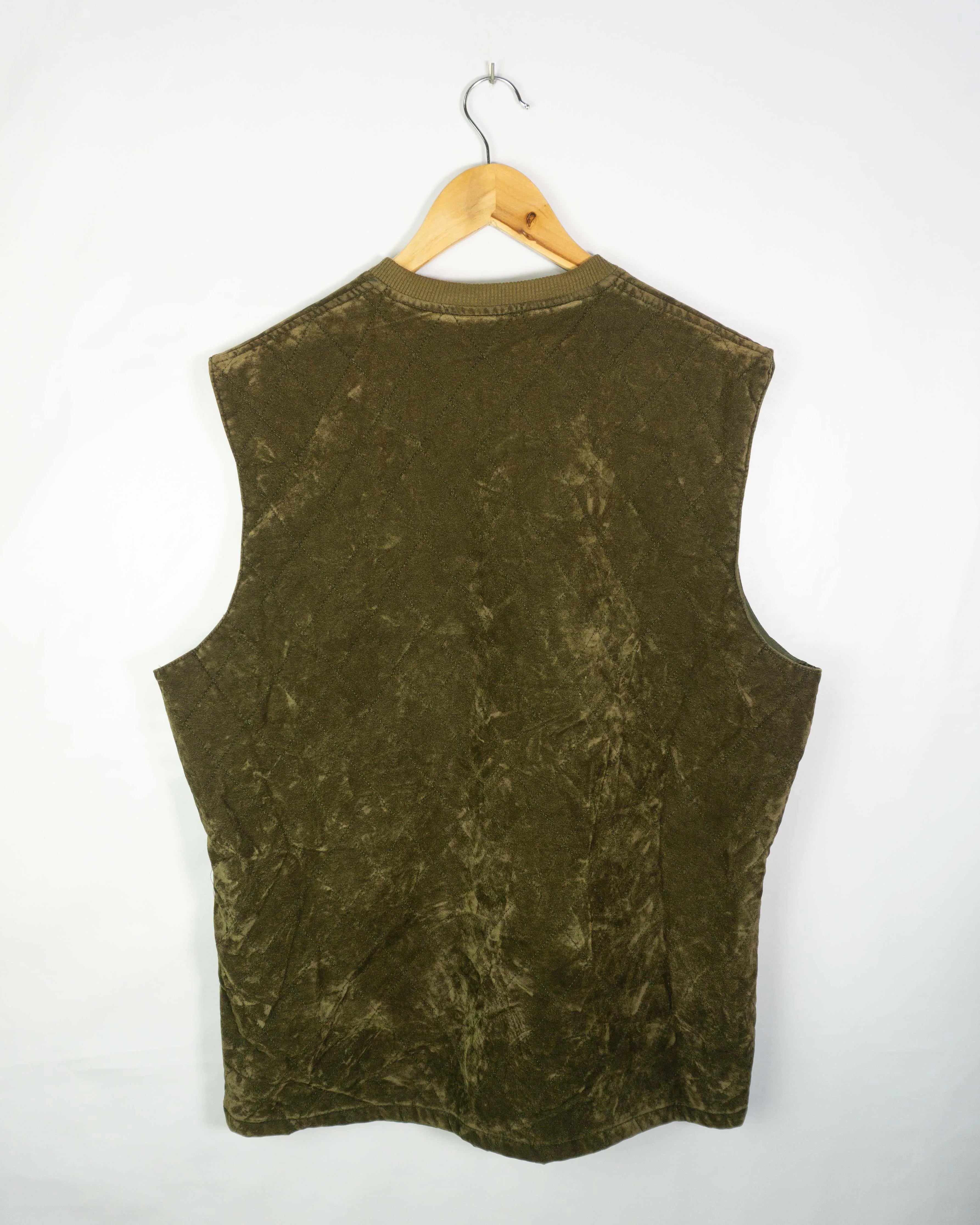 Chaleco de ante vintage 90s marrón L