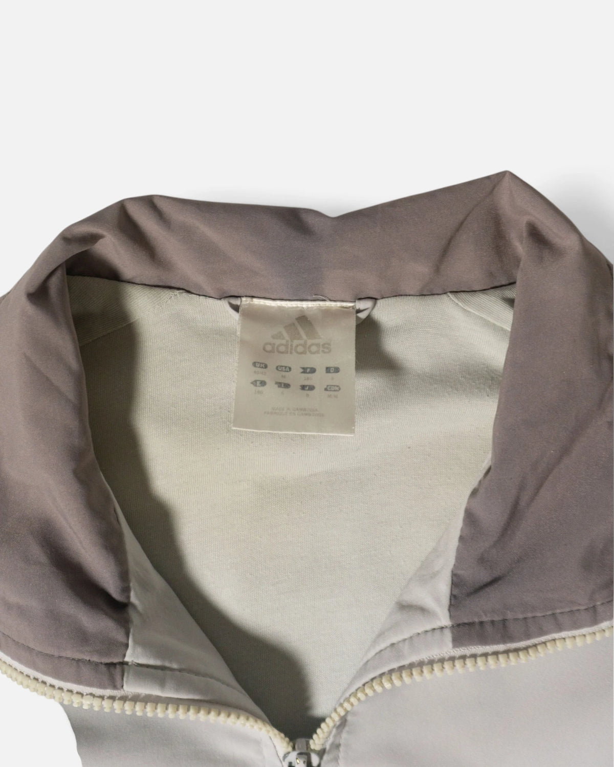 Chaqueta Adidas Gris Bicolor Vintage 00s — Talla L