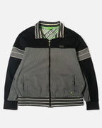Chaqueta Boss Hugo Boss Gris Negra Vintage — Talla M