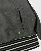 Chaqueta Boss Hugo Boss Gris Negra Vintage — Talla M