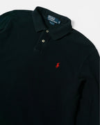 Polo Ralph Lauren Manga Larga Azul Marino Vintage — Talla L