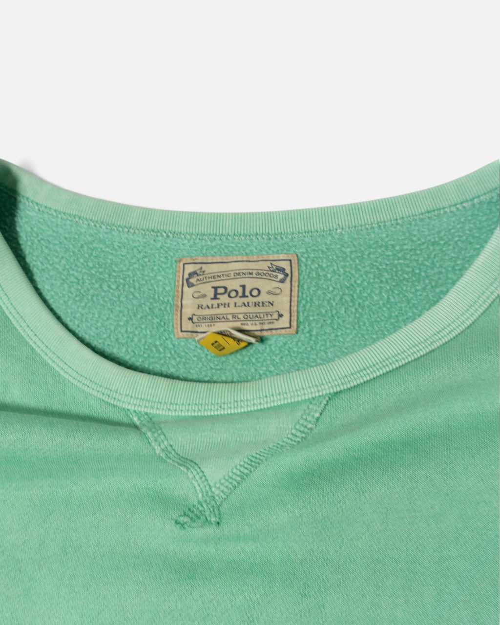 Sudadera Ralph Lauren Verde Menta Vintage — Talla XL