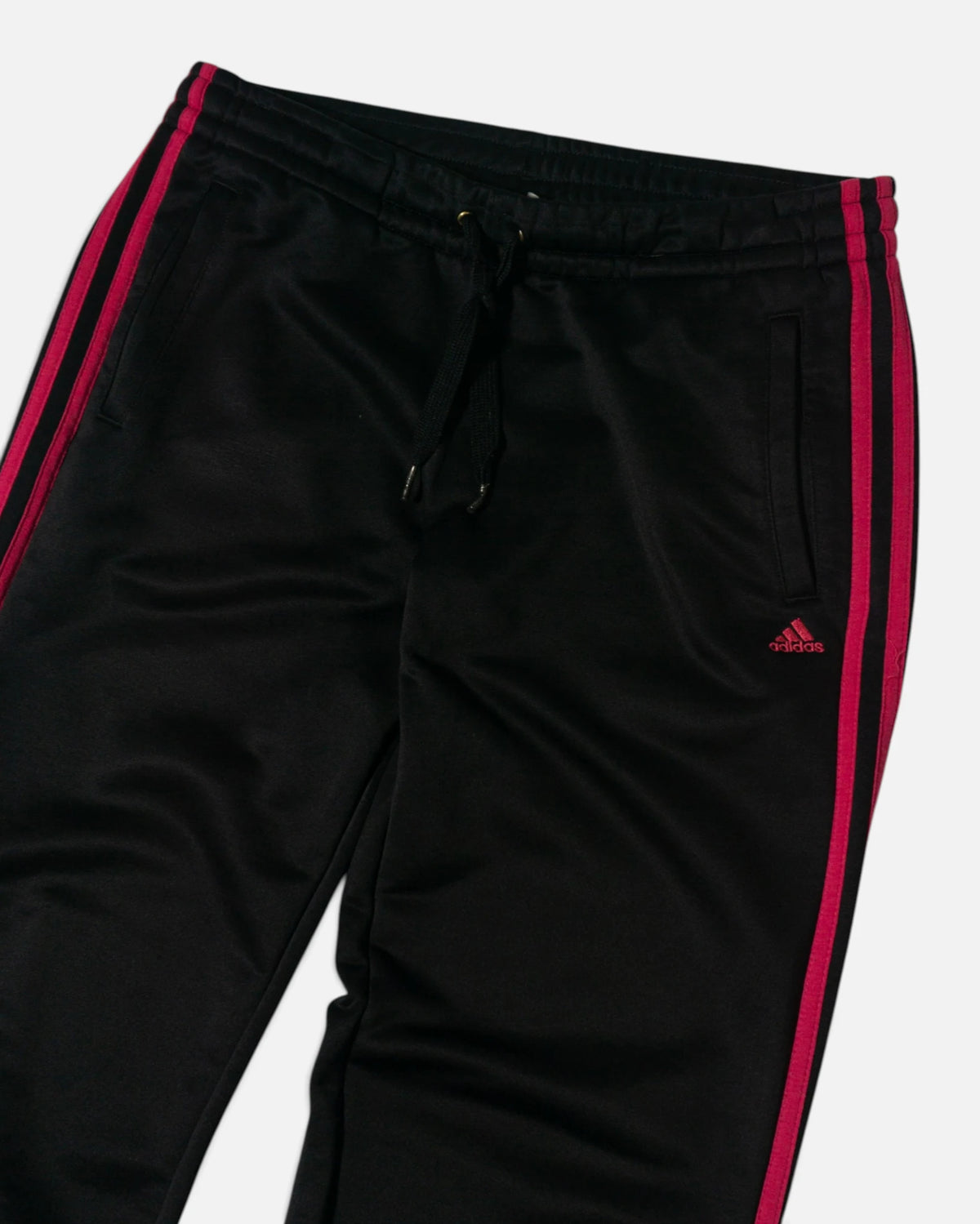 Pantalón Chándal Adidas Negro Rosa Vintage — Talla M Mujer