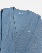 Cárdigan Lacoste Azul Celeste Vintage 90s — Talla M