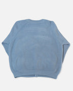 Cárdigan Lacoste Azul Celeste Vintage 90s — Talla M