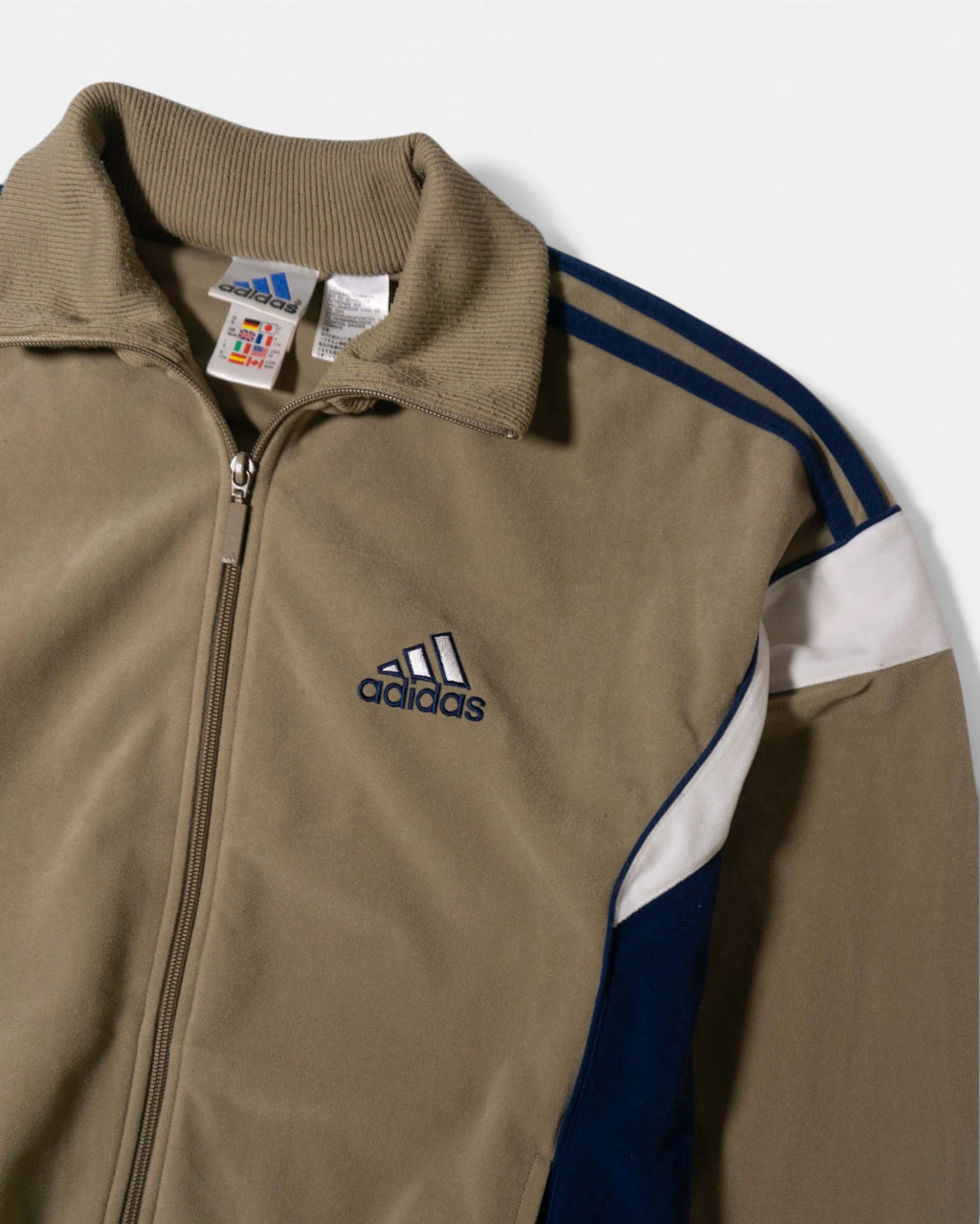 Chaqueta Adidas Challenger Velour Vintage 90s — Talla M