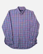 Camisa Ralph Lauren Cuadros Madrás Vintage 90s — Talla L