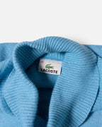 Jersey Lacoste Cuello Alto Celeste Vintage — Talla M