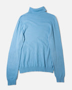Jersey Lacoste Cuello Alto Celeste Vintage — Talla M