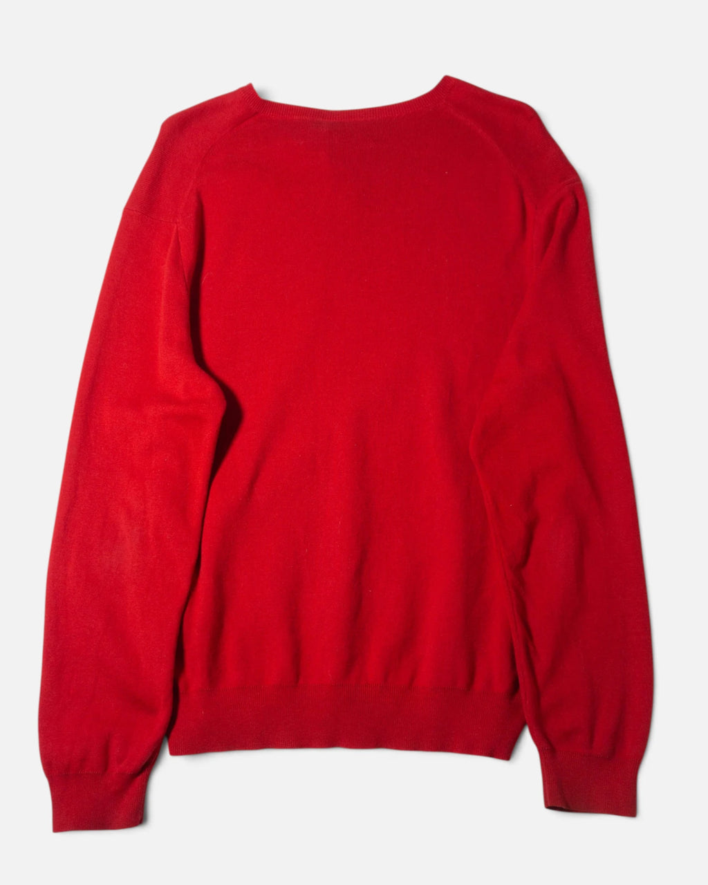 Jersey Ralph Lauren Rojo Cuello V Vintage — Talla M