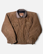 Chaqueta Diesel Pana Marrón Cuello Piel Vintage 90s — Talla L