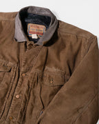 Chaqueta Diesel Pana Marrón Cuello Piel Vintage 90s — Talla L