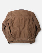 Chaqueta Diesel Pana Marrón Cuello Piel Vintage 90s — Talla L