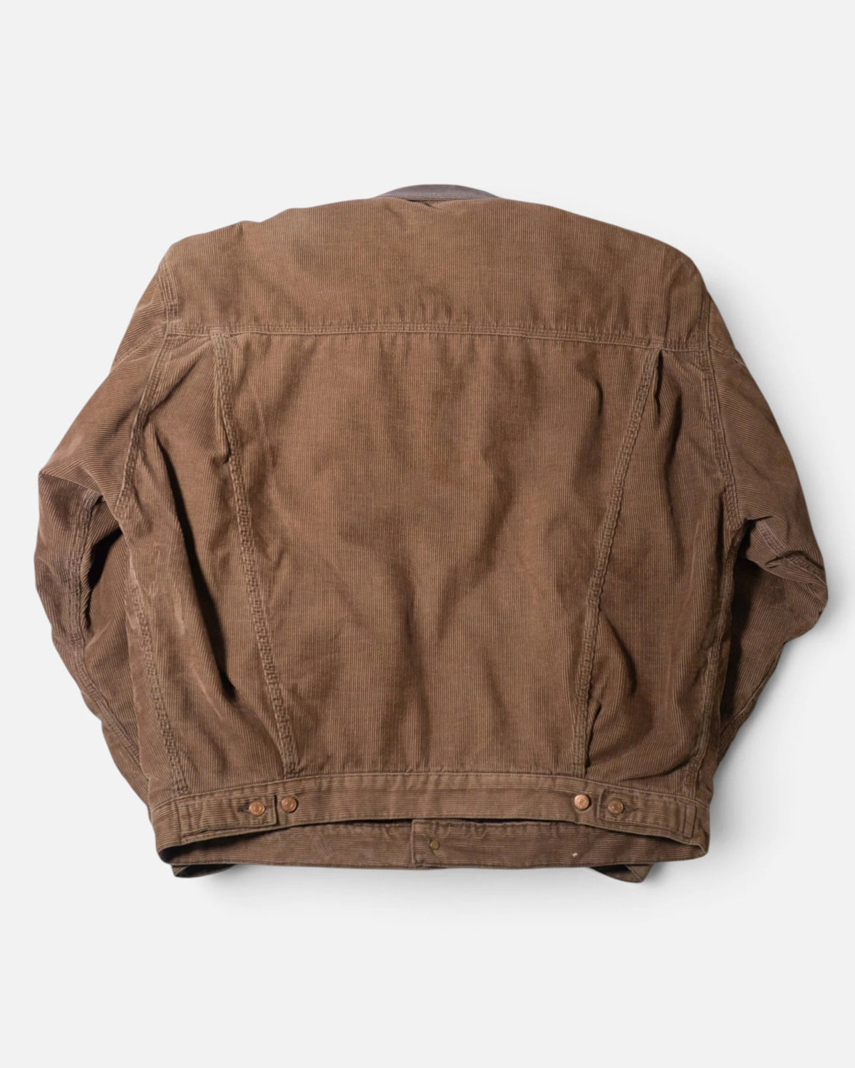 Chaqueta Diesel Pana Marrón Cuello Piel Vintage 90s — Talla L