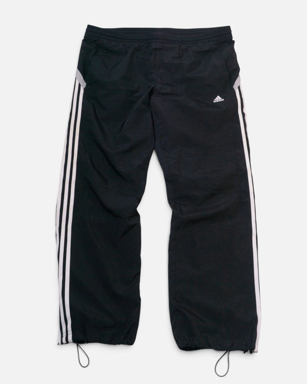 Pantalón Chándal Adidas Negro Gris Vintage — Talla L