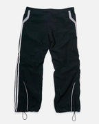 Pantalón Chándal Adidas Negro Gris Vintage — Talla L