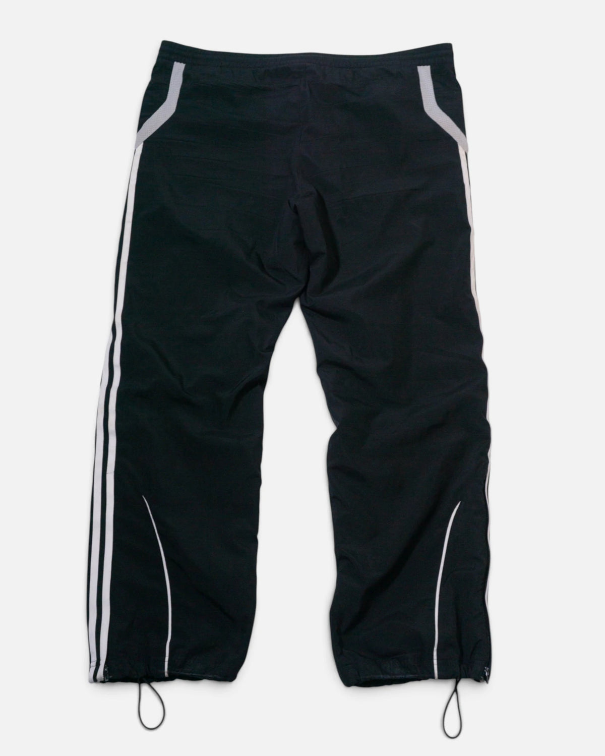 Pantalón Chándal Adidas Negro Gris Vintage — Talla L
