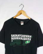 Camiseta Saskatchewan Roughriders CFL Vintage 00s negra — Talla L