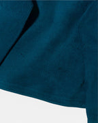 Chaqueta Polar Reebok Azul Petróleo Vintage 90s — Talla M