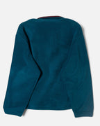 Chaqueta Polar Reebok Azul Petróleo Vintage 90s — Talla M