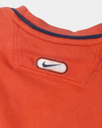 Sudadera Nike Spellout Naranja Vintage 90s — Talla XS