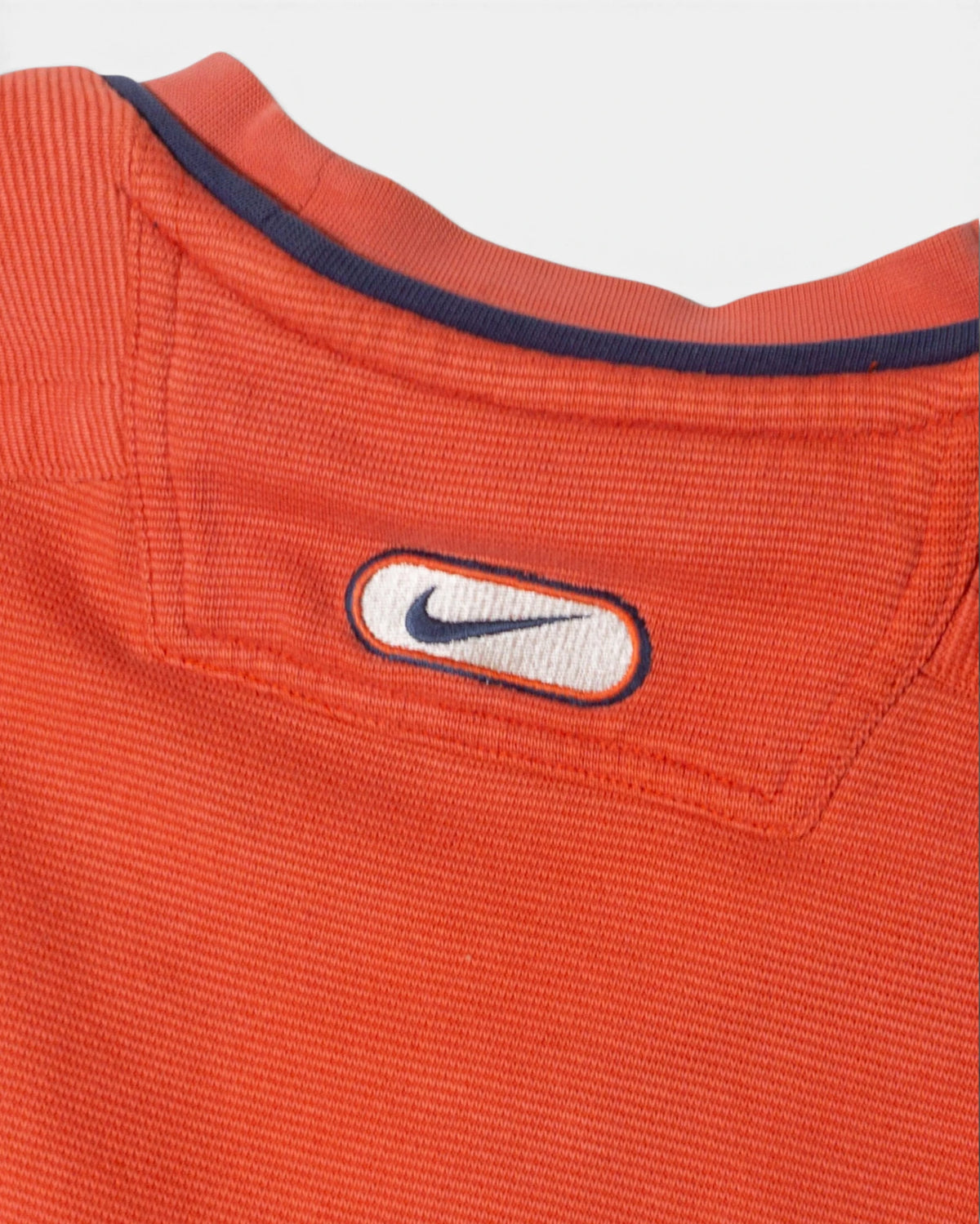 Sudadera Nike Spellout Naranja Vintage 90s — Talla XS