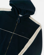 Chaqueta Reebok Azul Marina Capucha Vintage — Talla XL
